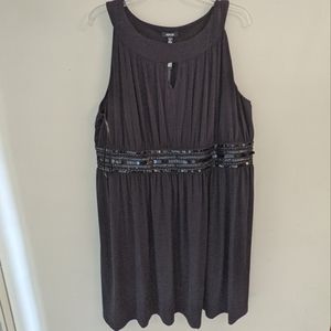 NWT Black tie dress plus sz 1x black